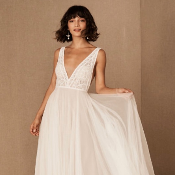 BHLDN Dresses & Skirts - Never worn! Size 6 BHLDN Walter wedding dress.